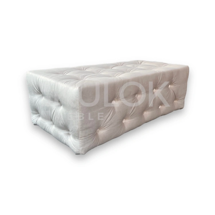Wykwintny Design: Pikowana Pufa Chesterfield Royal Beige