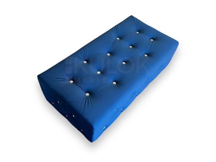 Meble Glamour na wymiar - Chesterfield szafirowy