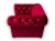 Chesterfield Oparcie z Srebrnymi Kryształkami