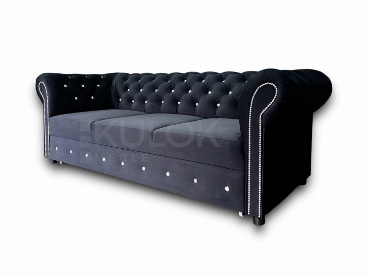 Sofa z kryształkami Swarovsk