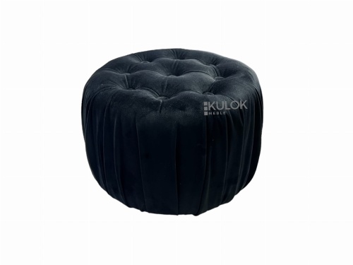 Czarna Mała Pufka z Magic Velvet 2219