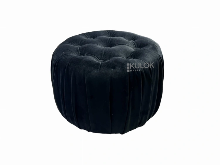 Czarna Mała Pufka z Magic Velvet 2219