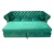 kryształki złoto-brązowe i intensywna zieleń Magic Velvet 2225 w Sofie Chesterfield Glamour Warsaw rozkładana