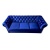Stylowa Sofa TOKIO - Magic Velvet 2216 w Granacie z Kryształkami Swarovski - Nowoczesny Design i Komfort.