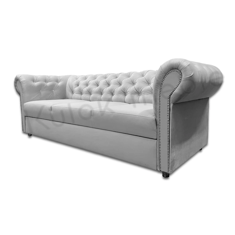 Luksus w Detalu - Sofa Chesterfield TOKIO z Pikowanym Prestige 2770: Pikowanie Kryształkami Swarovski