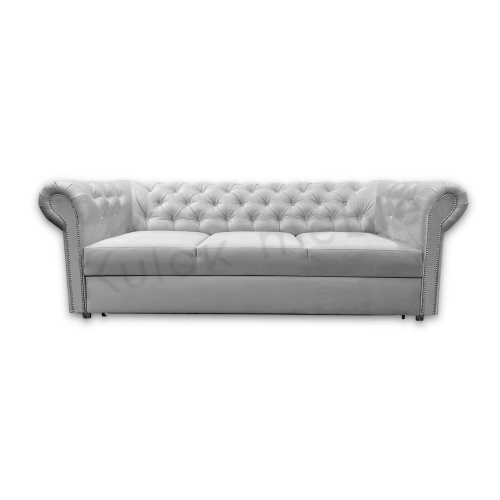 Sofa TOKIO z Aksamitnym Szarym Velvetem - Pikowana Precyzja Prestige 2770 dla Miłośników Elegancji
