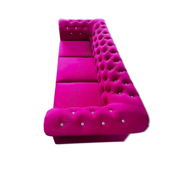 Polski Producent - Sofa Chesterfield TOKIO w Mocnym Różu