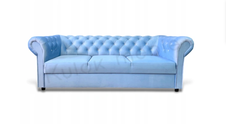 Luksusowy design z Magic Velvet 2260 - Wyjątkowy niebieski na sofie TOKIO.