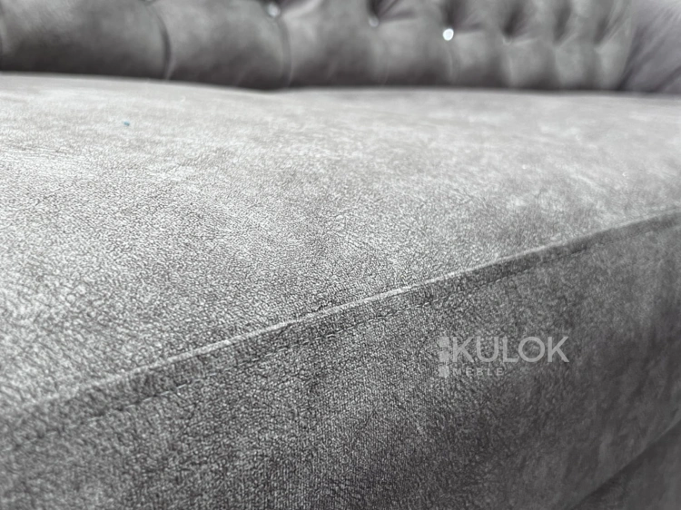 Glamour Sofa 3-osobowa z kryształkami