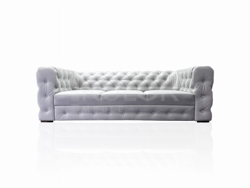 Elegancka 3-osobowa Kanapa Manchester pikowana w szarym Prestige 2770 z funkcją spania