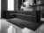 Wyjątkowy design narożnika Manchester - eleganckie pikowanie, French Velvet 685, czarna kolorystyka, nowoczesna forma idealna do nowoczesnego salonu