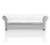 Sofa glamour 3 osobowa Tokio - Biała Eco skóra z kryształkami