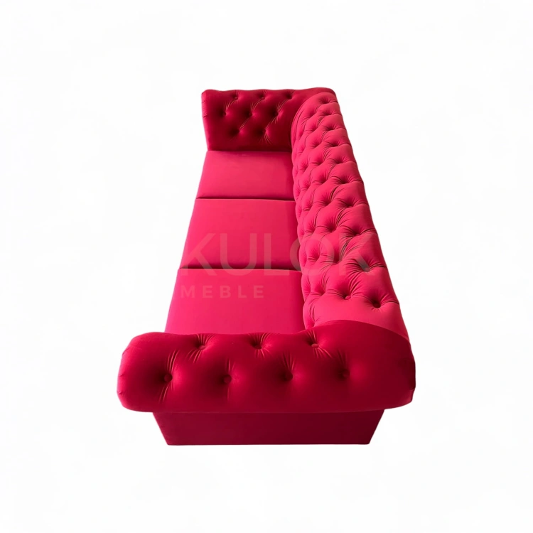 Sofa Monaco z Funkcją Spania - Styl Chesterfield na Najwyższym Poziomie