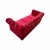 Magia Chesterfield - Sofa Monaco z Pikowaniem i Czerwonym Akcentem