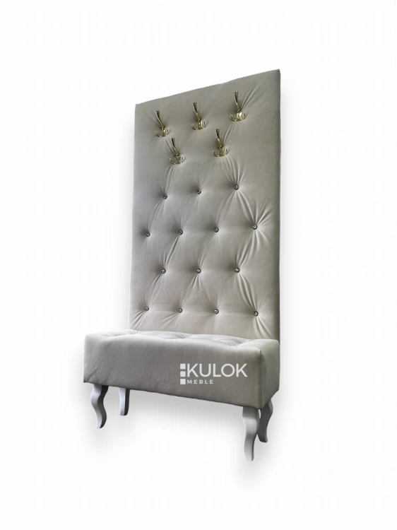 Panel tapicerowany Chesterfield jako dekoracja ściany.