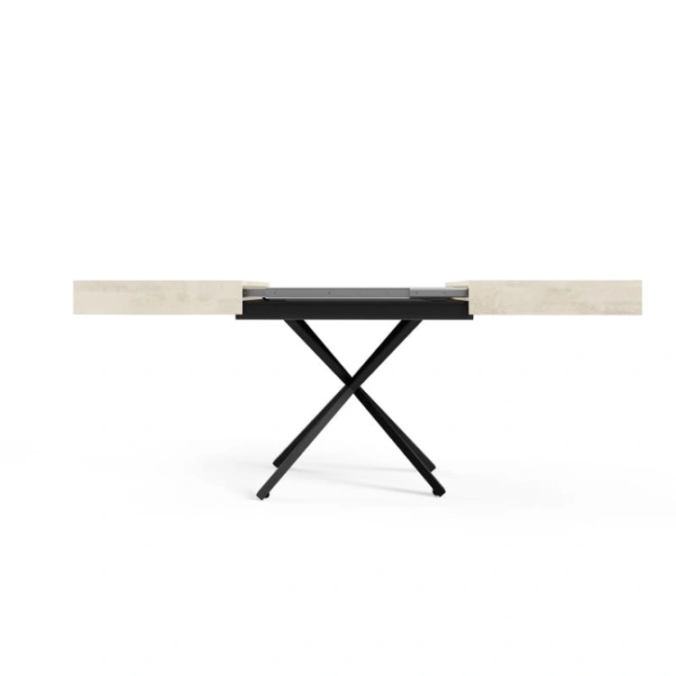 Ławostół Modern X z czarnymi stalowymi nogami