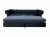 Czarna sofa z funkcją spania - Monaco PRIMO Black Velvet