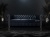Czarno-złota sofa glamour 225 cm, rozkładana, ozdobiona kryształkami, luksusowa.