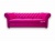 Sofa glamour welurowa fuksja Tokio 225cm z funkcją spania