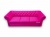 Sofa 3 osobowa designerska welur fuksja Casablanka