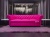 Luksusowa sofa welurowa różowa do nowoczesnych wnętrz