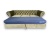 Klasyczna sofa chesterfield khaki oliwkowa z funkcją spania
