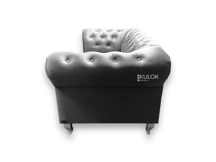 Rzeźbione nogi sofy Chesterfield Lux