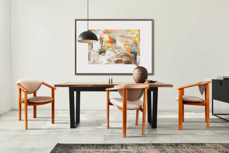 Elegancki design krzesła Ares z beżowym obiciem