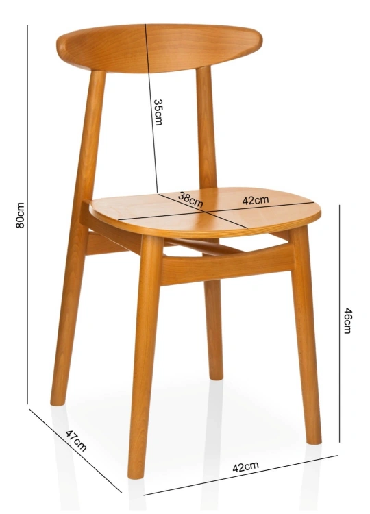 Ergonomiczne krzesło drewniane Hera