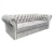 Intensywny Szary Velvet 2240 - Polska Sofa Chesterfield rozkładana