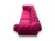 Sofa Tokyo w stylu glamour - różowa, tapicerowana, designerska