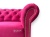 Sofa glamour różowa Tokyo - z polskiego producenta, 3-osobowa