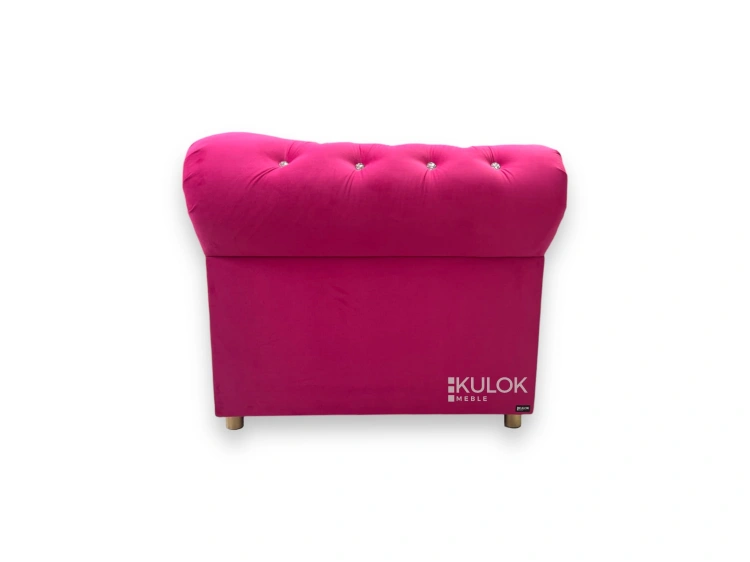 Stylowa sofa tapicerowana z kryształkami Tokyo - nowoczesny design