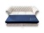 Sofa glamour 225 cm z kryształkami i funkcją spania
