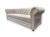=Elegancka sofa glamour w beżowym welurze