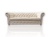 Beżowa 3-osobowa sofa glamour z funkcją spania