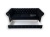 Sofa Chesterfield z czarnego weluru Magic Velvet z lśniącymi kryształkami