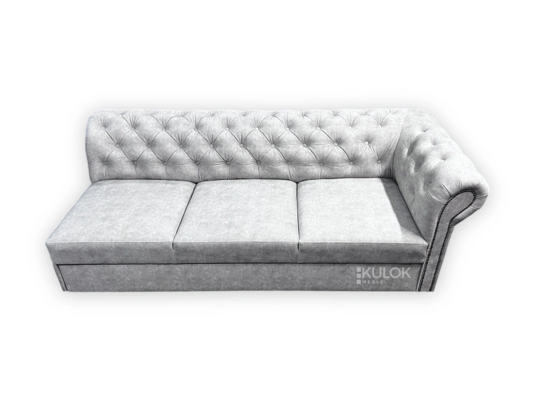 Leżanka Chesterfield z pikowaniem classic i guzikami