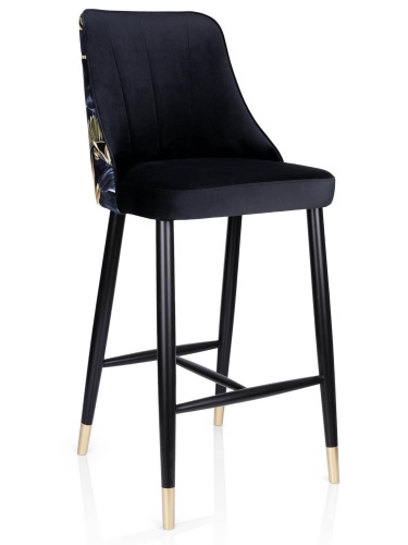 Tapicerowany hoker Madonna  z velvetową tkaniną Magic velvet 2219 - kulok meble