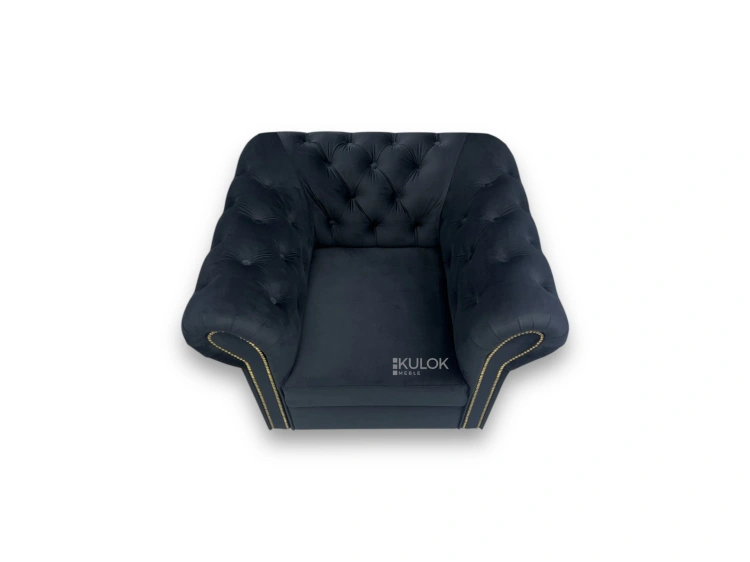 Fotel glamour na niskich nogach – polski design Magic Velvet
