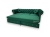 Zielona kanapa glamour Chesterfield z funkcją spania