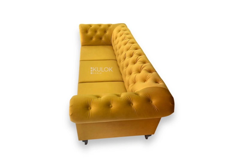 sofa do salonu w stylu retro