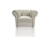 Chesterfield Fotel Glamour Venus Velvet 2927 (ecru) z kryształkami