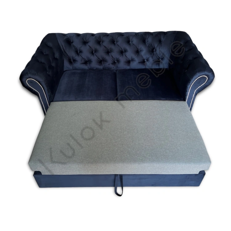 Nowoczesna Sofa Chesterfield Rozkładana - producent mebli tapicerowanych