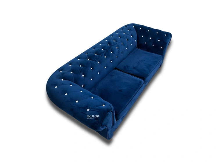 Elegancka sofa Chesterfield Windsor z funkcją spania w stylu glamour