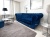 Granatowa sofa Chesterfield z funkcją spania, elegancki design Windsor