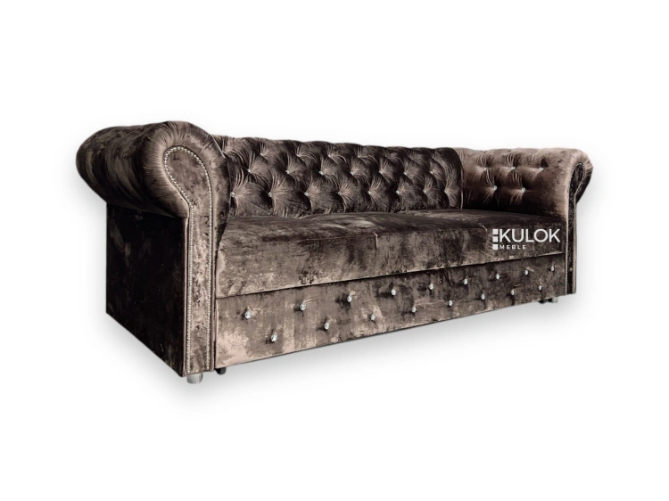 Sofa 3-osobowa Glamour Max 225 cm – Funkcja spania | Sklep Meblowy