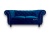 Luksusowa sofa Chesterfield Windsor 175 cm z aksamitnym velvetem w kolorze głębokiego granatu