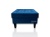 Pufa Chesterfield 63x63 cm welurowa z czarnymi nogami