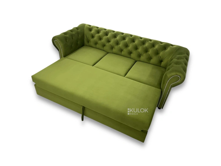 nowoczesna sofa glamour z funkcją spania